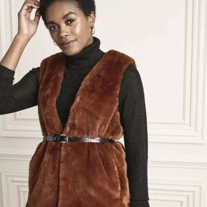 Stella & Dot Faux Fur Vest